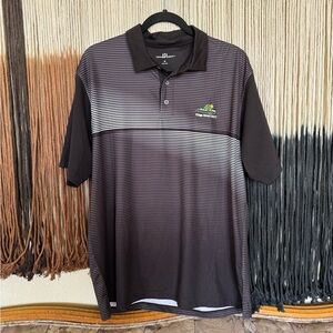 Black and white Vansport Kings River Golf and Country Club polo